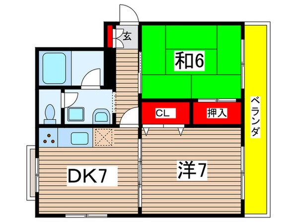 青葉ハイツの物件間取画像